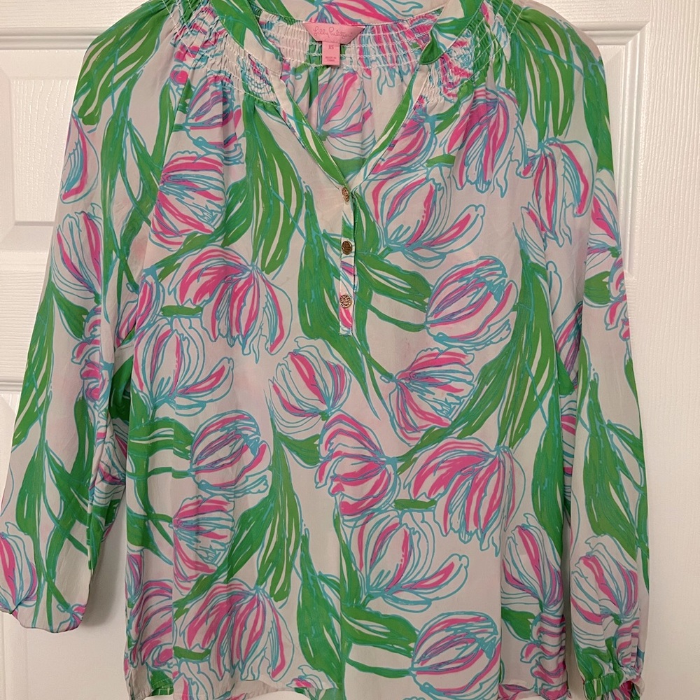 Elsa silk top Lilly Pulitzer